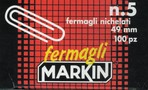 FERMAGLI N. 5 SCATOLA  100 PZ.